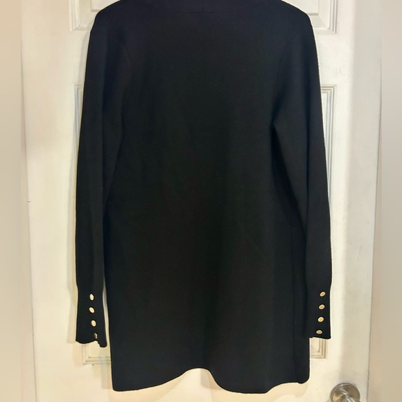 Cyrus Open Front Cardigan - black M - Picture 3 of 9